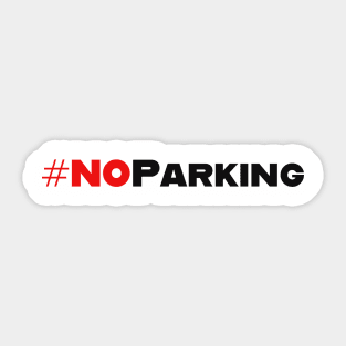 No Parking Sticker